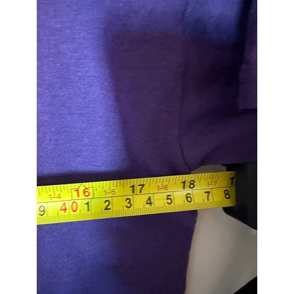 Clemson Football Size Medium Women's Official Tee Purple and Orange Tiger Paw - Picture 7 of 9